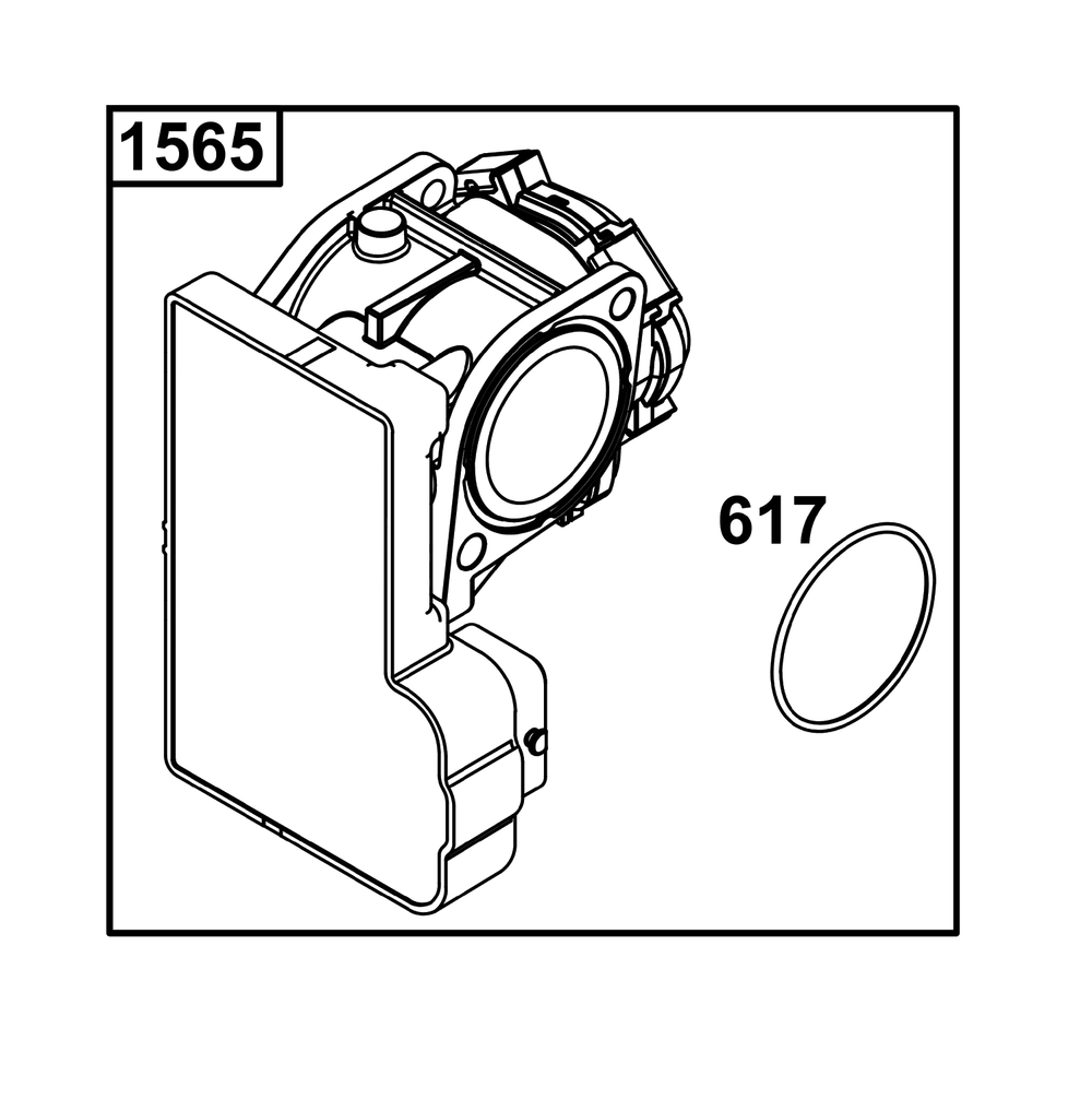 Throttle Body Group Diagram and Parts List for 44X977-0012-G1  Briggs and Stratton Engine